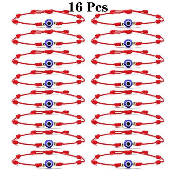 charm bracelets 16pcs/set turkish lucky evil eye for women men blue eyes handmade braided red rope bracelet friendship jewelry, Golden;silver
charm bracelets 16pcs/set turkish lucky evil eye for women men blue eyes handmade braided red rope bracelet friendship jewelry, Golden;silver