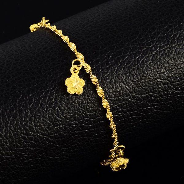 charm bracelets cute romantic female 24k gold filled fine jewelry flower bracelet for women fashion, Golden;silver
charm bracelets cute romantic female 24k gold filled fine jewelry flower bracelet for women fashion, Golden;silver