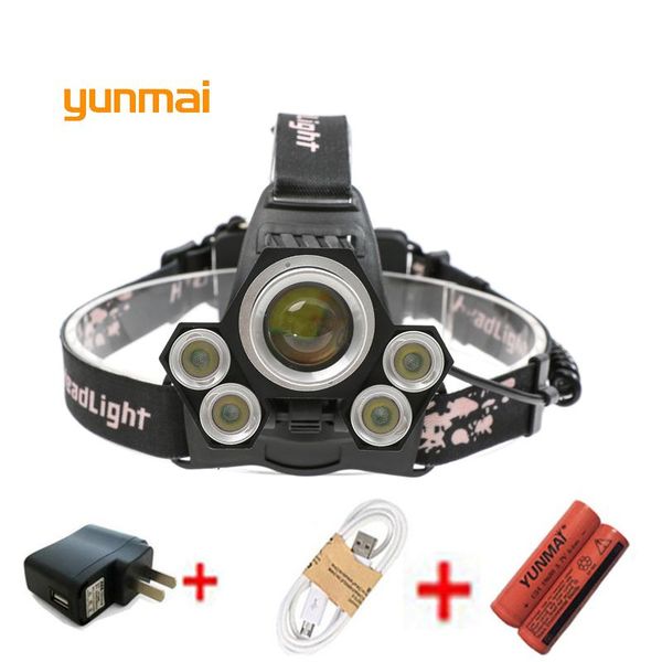 headlamps usb lumen 5 led headlamp xml t6+4*xpe head lamp powerful headlight torch 18650 rechargeable fishing hunting light
headlamps usb lumen 5 led headlamp xml t6+4*xpe head lamp powerful headlight torch 18650 rechargeable fishing hunting light