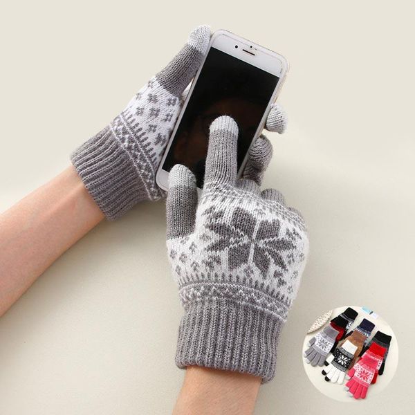 sports gloves winter warm thick touch screen snowflake women's knitted cashmere wool mittens men women, Black
sports gloves winter warm thick touch screen snowflake women's knitted cashmere wool mittens men women, Black