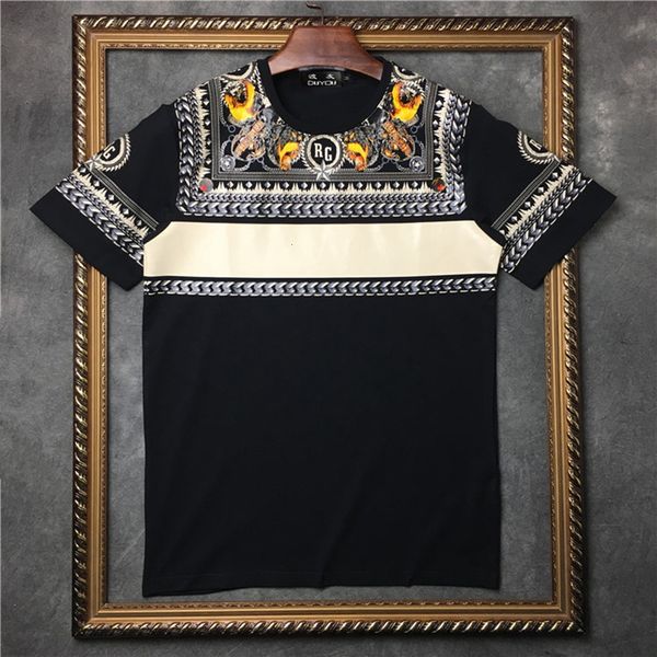 2021 new barrett men's summer slim fit ink print round neckline short-sleeved streetwear t-shirt| 2192001553 zwuo, White;black
2021 new barrett men's summer slim fit ink print round neckline short-sleeved streetwear t-shirt| 2192001553 zwuo, White;black