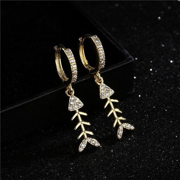 dangle & chandelier 2021 arrival unique design fish bone drop earrings gold color cz party jewelry birthday gift for women girl, Silver
dangle & chandelier 2021 arrival unique design fish bone drop earrings gold color cz party jewelry birthday gift for women girl, Silver