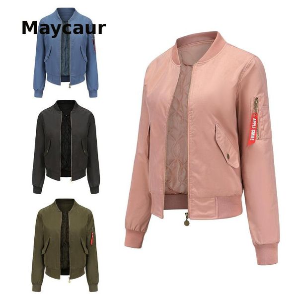 women's jackets 2021 pilot jacket baseball spring and autumn flight suit long sleeves cotton coat, Black;brown
women's jackets 2021 pilot jacket baseball spring and autumn flight suit long sleeves cotton coat, Black;brown
