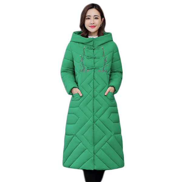 2021 winter coat green national style m-3xl plus size new fall long fashion thick embroidered cotton jackets 8to3, Black
2021 winter coat green national style m-3xl plus size new fall long fashion thick embroidered cotton jackets 8to3, Black