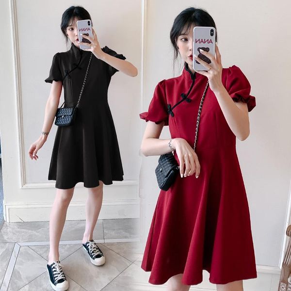 maternity dresses 3163# dress summer short sleeves improved cheongsam slim easy matching loose stylish pregnant women mom, White
maternity dresses 3163# dress summer short sleeves improved cheongsam slim easy matching loose stylish pregnant women mom, White