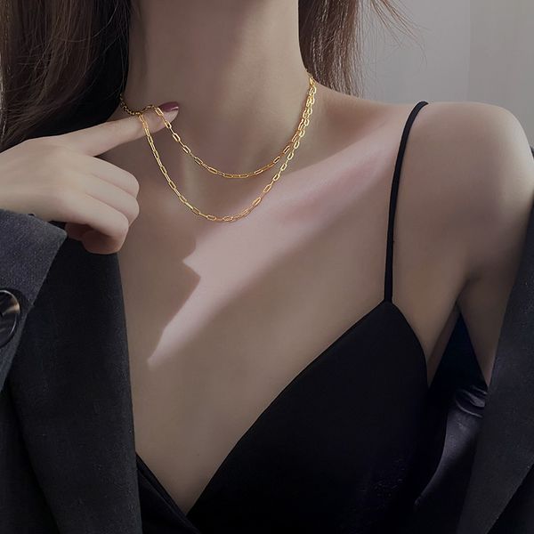 light luxury niche necklace new female clavicle short chain necklace deserve to act the role of the necklace boutique jewelry for women, Silver
light luxury niche necklace new female clavicle short chain necklace deserve to act the role of the necklace boutique jewelry for women, Silver