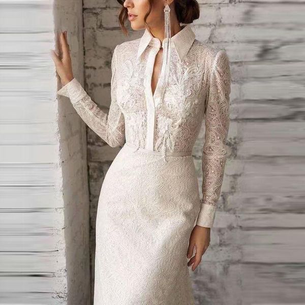 casual dresses 2021 arrival autumn clothes hollow out long sleeve white lace dress high waist fashion zipper bodycon women, Black;gray
casual dresses 2021 arrival autumn clothes hollow out long sleeve white lace dress high waist fashion zipper bodycon women, Black;gray