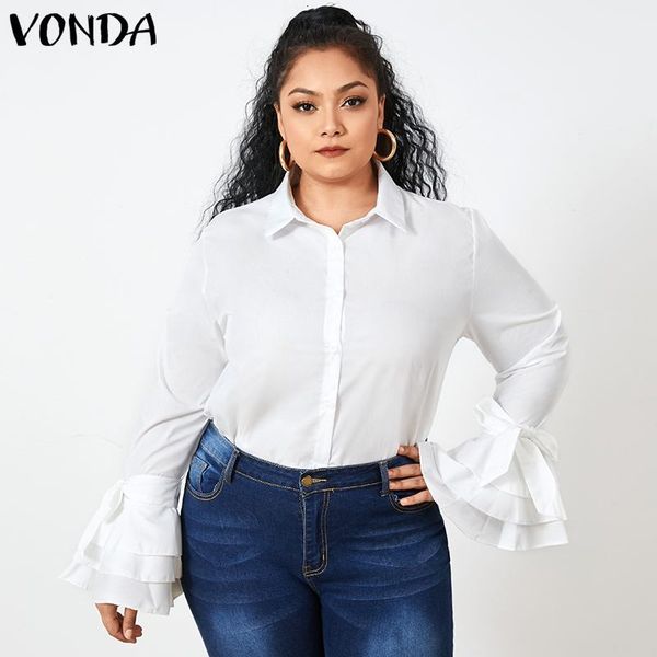 new baggy shirts women turn-down collar flare sleeve office ladies 2021 summer party blouse plus size blusas qwjj, White;black
new baggy shirts women turn-down collar flare sleeve office ladies 2021 summer party blouse plus size blusas qwjj, White;black