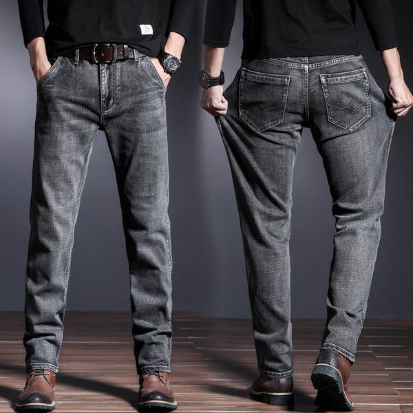 men's jeans 2021 gray black stretch casual spring business straight denim pants plus size 44 46 male fashion brand clothing, Blue
men's jeans 2021 gray black stretch casual spring business straight denim pants plus size 44 46 male fashion brand clothing, Blue