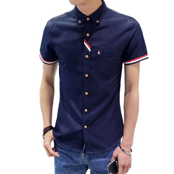 2021 summer fashion new men casual short mouse shirt/men's slim fit business clothing blouses, White;black
2021 summer fashion new men casual short mouse shirt/men's slim fit business clothing blouses, White;black