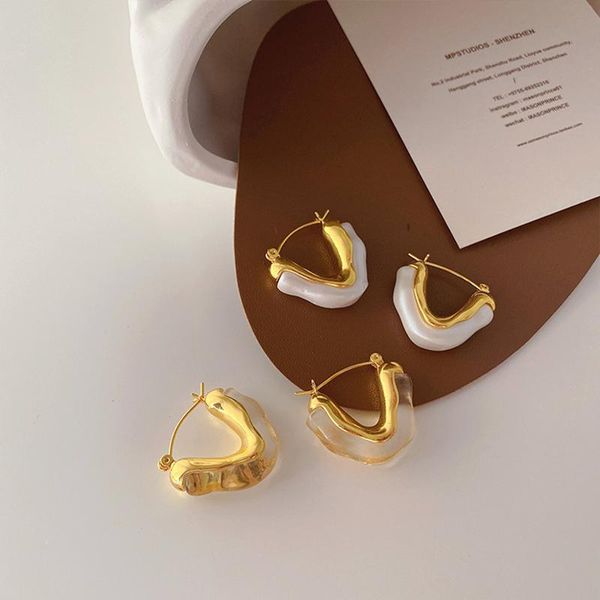 hoop & huggie srcoi vintage minimalist imitation pearls resin v shaped hoops earrings irregular geometric metal women party summer, Golden;silver
hoop & huggie srcoi vintage minimalist imitation pearls resin v shaped hoops earrings irregular geometric metal women party summer, Golden;silver