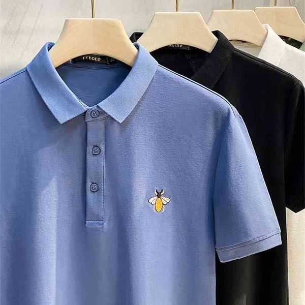 high end bee embroidery polo shirt men's trend short sleeve t-shirt 2021 summer new business casual lapel, White;black
high end bee embroidery polo shirt men's trend short sleeve t-shirt 2021 summer new business casual lapel, White;black