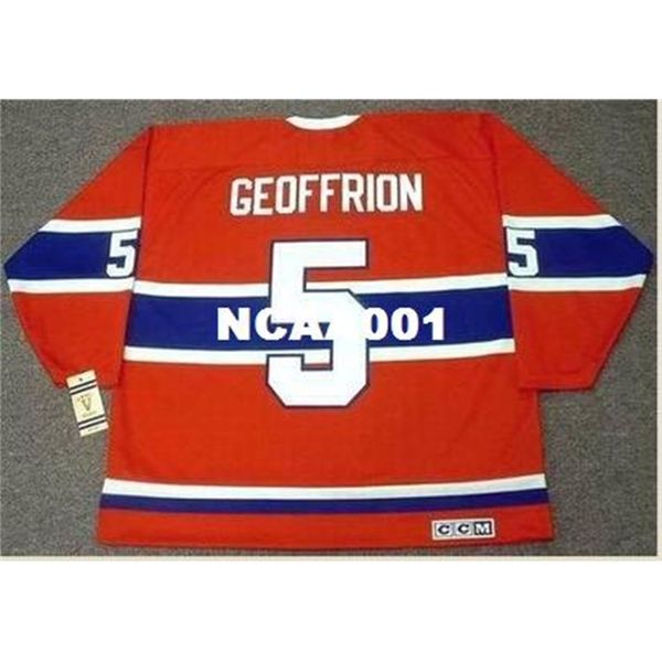 001s #5 bernard geoffrion montreal canadiens 1959 ccm vintage retro home hockey jersey or custom any name or number retro jersey, Black
001s #5 bernard geoffrion montreal canadiens 1959 ccm vintage retro home hockey jersey or custom any name or number retro jersey, Black
