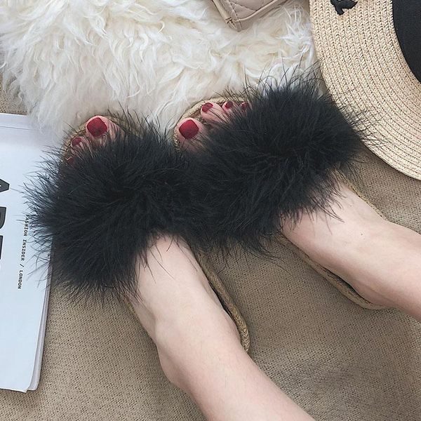slippers fashion women furry fur slides home color flip flops fluffy plush house shoes female cute spring warm, Black
slippers fashion women furry fur slides home color flip flops fluffy plush house shoes female cute spring warm, Black