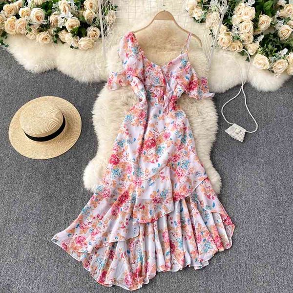casual dresses beach dress summer female hollow strapless strap design irregular ruffle print ruffles chiffon elegant nmkw, Black;gray
casual dresses beach dress summer female hollow strapless strap design irregular ruffle print ruffles chiffon elegant nmkw, Black;gray