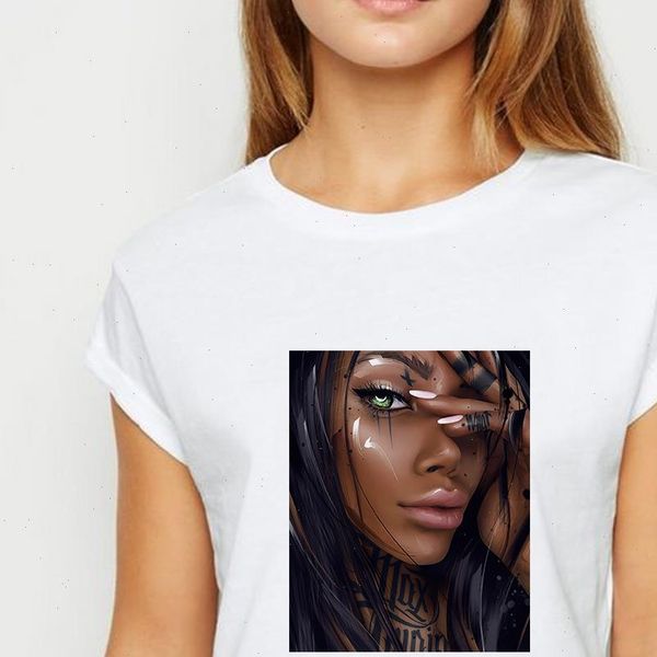 and beautiful melanin black girl graphic print new t shirt women fashion streetwear tee casual loose t shirt, White
and beautiful melanin black girl graphic print new t shirt women fashion streetwear tee casual loose t shirt, White