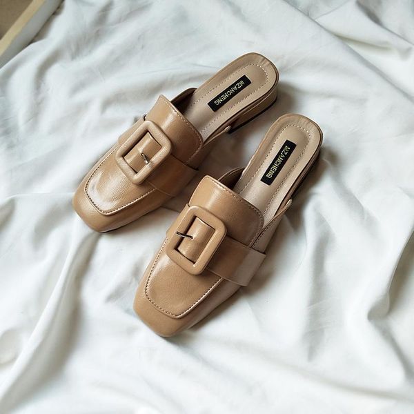 slippers designer women mules shoes pu leather square toe low heels spring casual ladies slides maternity zapatos s07, Black
slippers designer women mules shoes pu leather square toe low heels spring casual ladies slides maternity zapatos s07, Black