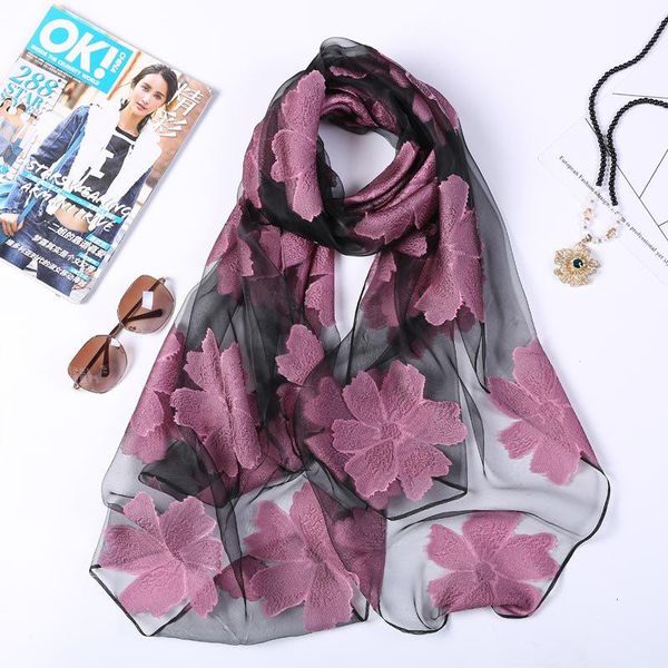 scarves 2021 spring silk scarf women luxury embroidery long hijab winter lace shawl for girl accessories, Blue;gray
scarves 2021 spring silk scarf women luxury embroidery long hijab winter lace shawl for girl accessories, Blue;gray