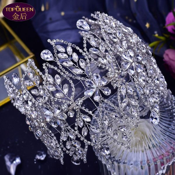 heavy hand diamond hoop wide tiara baroque crystal bridal headwear crown rhinestone with wedding jewelry hair accessories bridal crowns head, Silver
heavy hand diamond hoop wide tiara baroque crystal bridal headwear crown rhinestone with wedding jewelry hair accessories bridal crowns head, Silver