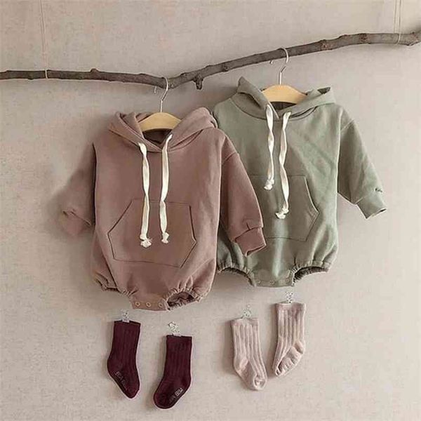 baby boys girls clothes hoodie long sleeved cute solid romper spring autumn pure cotton infant kids fleece thicken jumpsuits 210826, Blue
baby boys girls clothes hoodie long sleeved cute solid romper spring autumn pure cotton infant kids fleece thicken jumpsuits 210826, Blue