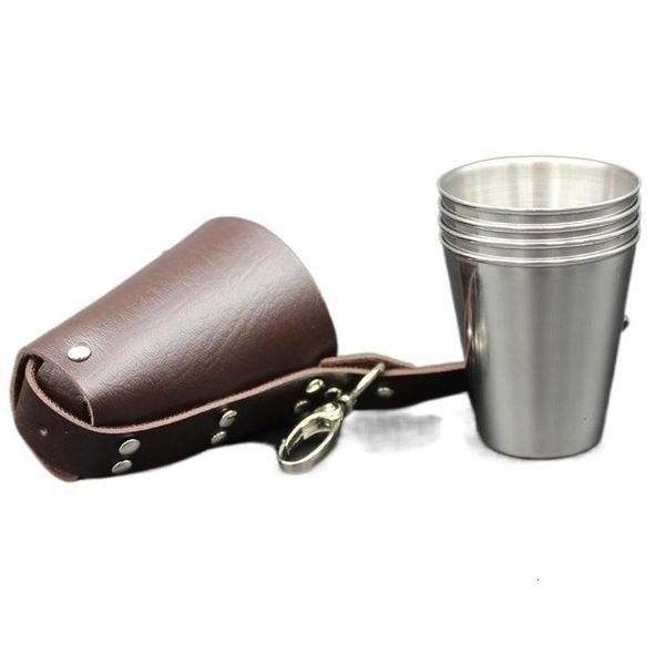 flask flagon 70ml stainless steel glass, liqueur 4 baijiu cup and portable set.
flask flagon 70ml stainless steel glass, liqueur 4 baijiu cup and portable set.
