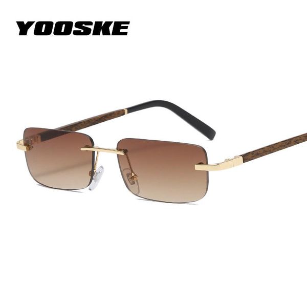 sunglasses yooske vintage rectangle for women men trendy rimless sun glasses literary imitation wood grain frame eyewear uv400, White;black
sunglasses yooske vintage rectangle for women men trendy rimless sun glasses literary imitation wood grain frame eyewear uv400, White;black