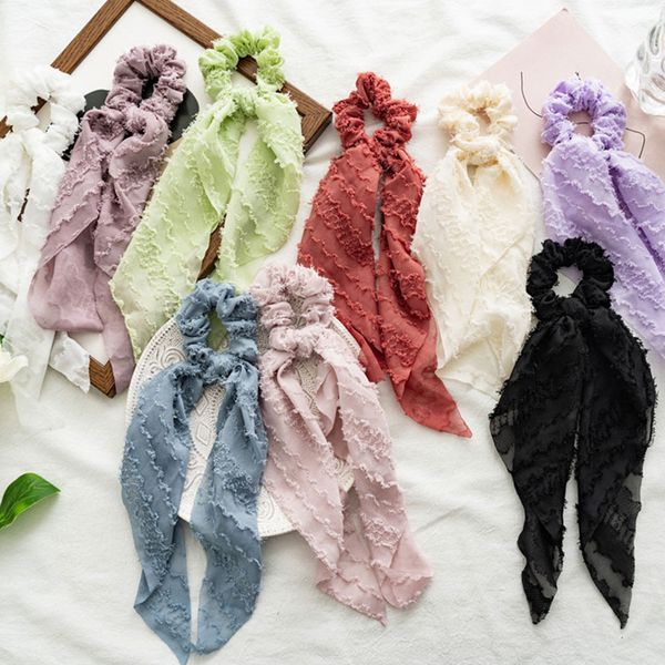 sweet korea solid color women long hair scarf knotted ponytail streamer fabric hair rope scrunchies elastic hairband accessories, Pink
sweet korea solid color women long hair scarf knotted ponytail streamer fabric hair rope scrunchies elastic hairband accessories, Pink