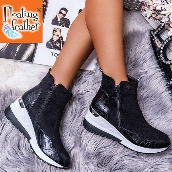 boots plus size warm plush winter botas chunky sneakers ankle women shoes ladys zipper buckle thick sole platform zapatos mujer, Black
boots plus size warm plush winter botas chunky sneakers ankle women shoes ladys zipper buckle thick sole platform zapatos mujer, Black