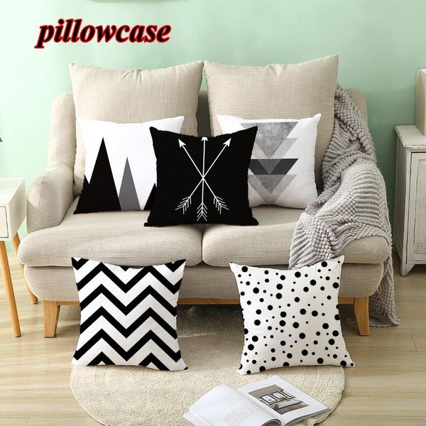 pillow case geometric cushion cover black and white polyester throw striped dotted grid triangular art
pillow case geometric cushion cover black and white polyester throw striped dotted grid triangular art