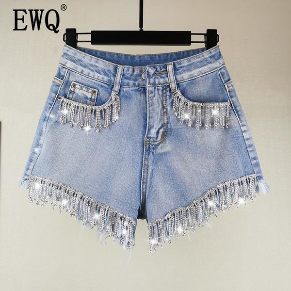 women's jeans ewq 2021 summer arrivals high waist wide leg pockets tassel fashion casual loose denim shorts women ay07305s, Blue
women's jeans ewq 2021 summer arrivals high waist wide leg pockets tassel fashion casual loose denim shorts women ay07305s, Blue