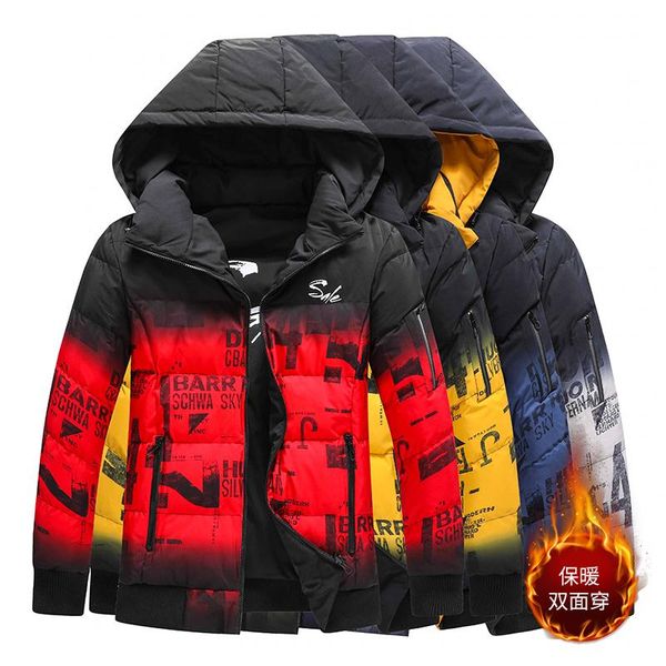 men's down & parkas fashion personality men jacket male autumn winter letter printing can double-sided wear hooded outdoor thick warm, Black
men's down & parkas fashion personality men jacket male autumn winter letter printing can double-sided wear hooded outdoor thick warm, Black