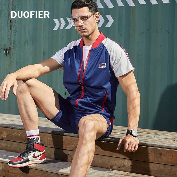 men's casual tracksuit summer clothing sportswear two piece set t shirt brand track clothing male sweatsuit sports suit 210603, Gray
men's casual tracksuit summer clothing sportswear two piece set t shirt brand track clothing male sweatsuit sports suit 210603, Gray