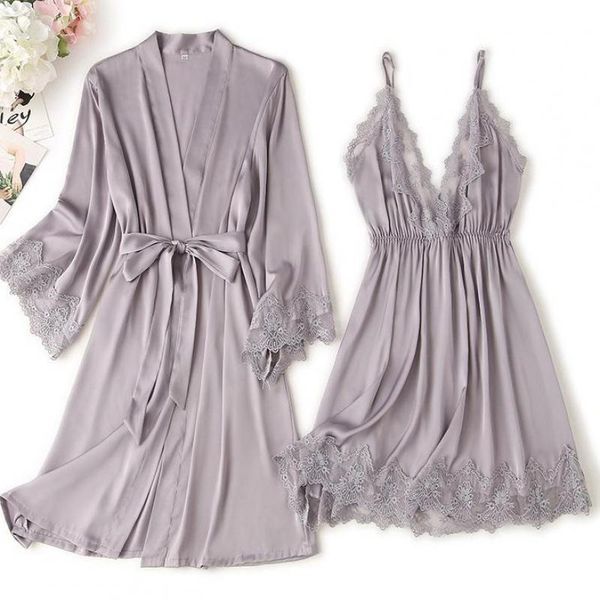 women's sleepwear lace trim wedding lady robe suit loose satin bride bridesmaid kimono bathrobe gown mini rayon intimate lingerie, Black;red
women's sleepwear lace trim wedding lady robe suit loose satin bride bridesmaid kimono bathrobe gown mini rayon intimate lingerie, Black;red