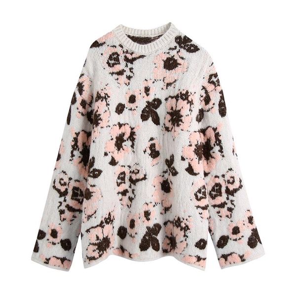 women's sweaters blsqr floral elegant women o-neck fashion casual outwear female vintage chic streetwear pullovers lady, White;black
women's sweaters blsqr floral elegant women o-neck fashion casual outwear female vintage chic streetwear pullovers lady, White;black