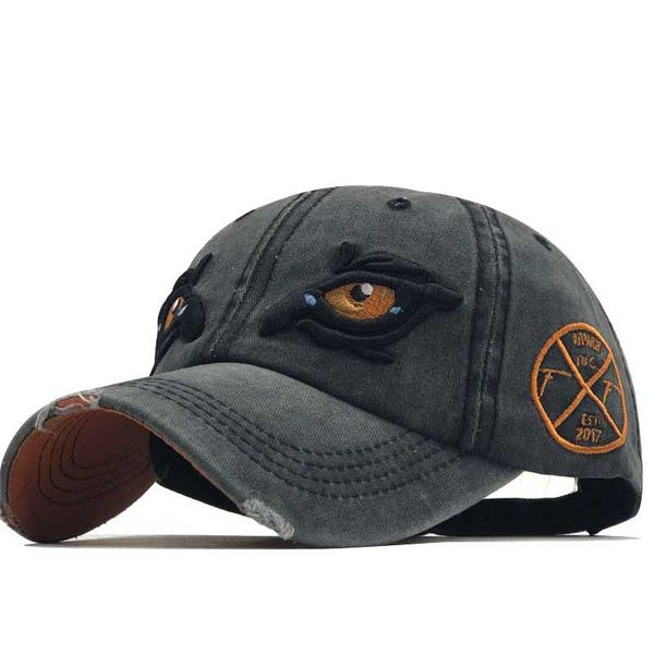 spring cross-border new arrival baseball eyes embroidered peaked cap summer outdoor protection sun shade 2021 tide hat, Blue;gray
spring cross-border new arrival baseball eyes embroidered peaked cap summer outdoor protection sun shade 2021 tide hat, Blue;gray