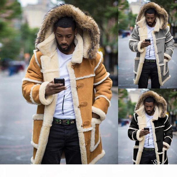 mens panelled pocket coats winter long sleeve hooded jacket male single breasted long coats, Black;brown
mens panelled pocket coats winter long sleeve hooded jacket male single breasted long coats, Black;brown