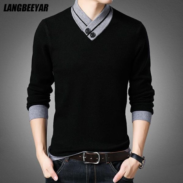 men's sweaters fashion brand knit trendy solid color men pullover sweater autum v neck college casual jumper clothing, White;black
men's sweaters fashion brand knit trendy solid color men pullover sweater autum v neck college casual jumper clothing, White;black