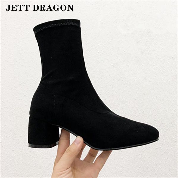 boots jedragon women shoes high heels slip ankle winter stretch socks elegant square female plus 9, Black
boots jedragon women shoes high heels slip ankle winter stretch socks elegant square female plus 9, Black