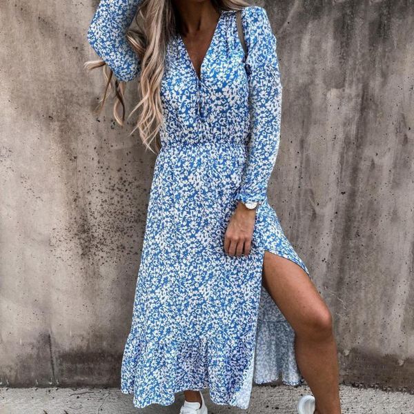 casual dresses soft floral print midi dress comfortable waist tight for daily wear, Black;gray
casual dresses soft floral print midi dress comfortable waist tight for daily wear, Black;gray