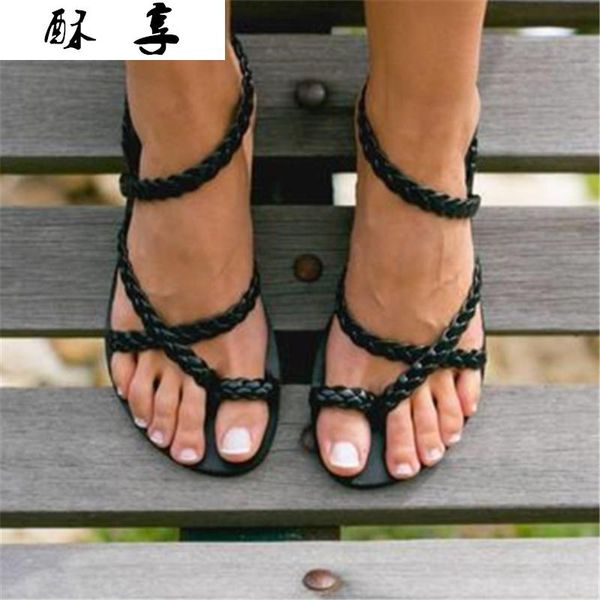 2021 summer women's flat sandals fashion set foot women outdoor beach open toe casual sandals comfortable shoes zapatos mujer, Black
2021 summer women's flat sandals fashion set foot women outdoor beach open toe casual sandals comfortable shoes zapatos mujer, Black
