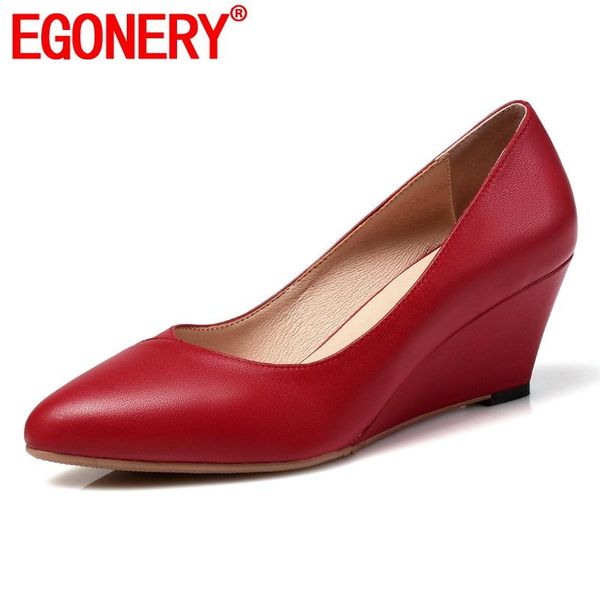 dress shoes egonery genuine leather wedge fashion party woman pointed toe pumps red black beige 5.5cm high heels wedding women's
dress shoes egonery genuine leather wedge fashion party woman pointed toe pumps red black beige 5.5cm high heels wedding women's