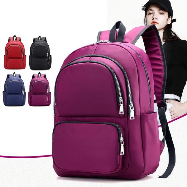 backpack solid color women's 2021 waterproof school bag female travel shoulder bags large capacity for shopper fashion
backpack solid color women's 2021 waterproof school bag female travel shoulder bags large capacity for shopper fashion
