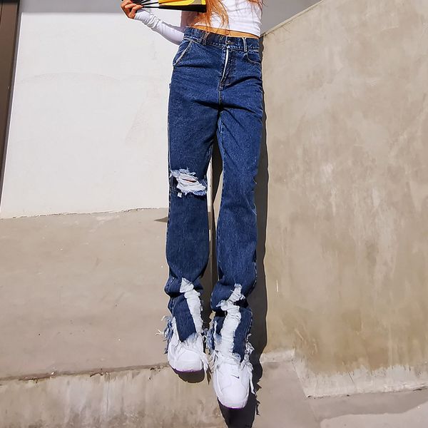 streetwear patchwork hole tassel pants for women high waist wide leg casual female jeans autumn new 2021 fashion, Black;white
streetwear patchwork hole tassel pants for women high waist wide leg casual female jeans autumn new 2021 fashion, Black;white