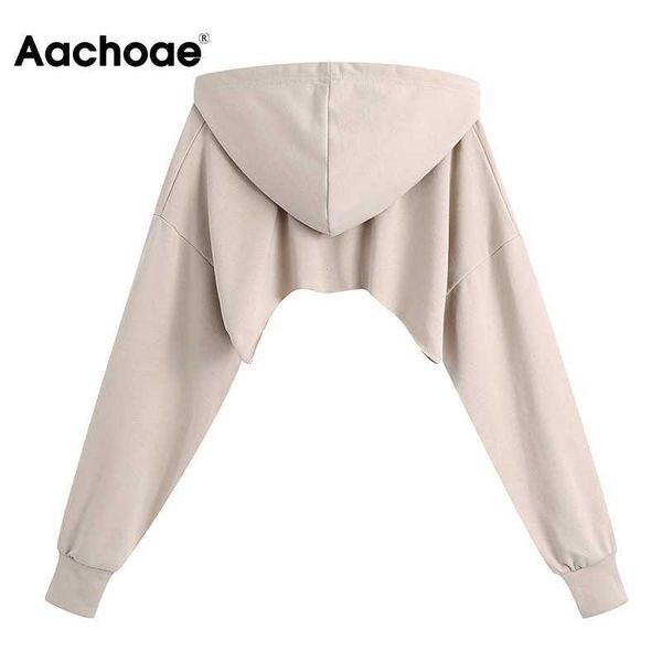 aachoae fashion solid women crop hoodies sweatshirts streetwear batwing long sleeve hooded pullovers irregular hem chic y0820, Black
aachoae fashion solid women crop hoodies sweatshirts streetwear batwing long sleeve hooded pullovers irregular hem chic y0820, Black
