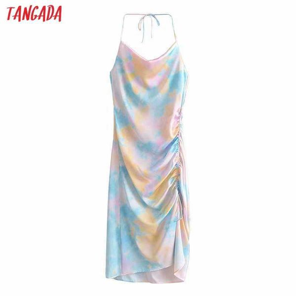 tangada women tie dyed hatler dress strap adjust sleeveless lady elegant dresses vestido 3h512 210609, Black;gray
tangada women tie dyed hatler dress strap adjust sleeveless lady elegant dresses vestido 3h512 210609, Black;gray