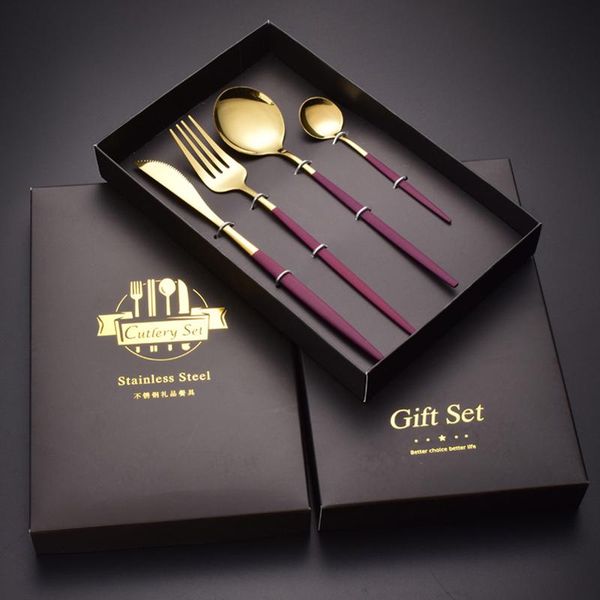 flatware sets exquisite 4 pcs stainless steel knifes fork spoon family outdoor travel camping tableware set creative gift kitchen utensils
flatware sets exquisite 4 pcs stainless steel knifes fork spoon family outdoor travel camping tableware set creative gift kitchen utensils