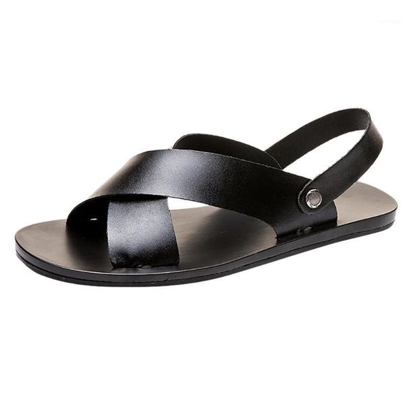 sandals jaycosin outdoor for men summer mens leather fashion men's comfortable wild flat slip vintage casual buckle, Black
sandals jaycosin outdoor for men summer mens leather fashion men's comfortable wild flat slip vintage casual buckle, Black