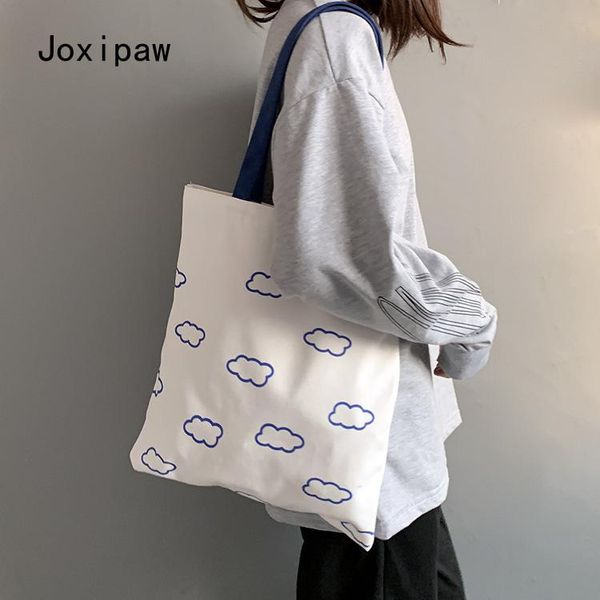 evening bags women canvas shopping clouds printing tote casual eco cotton cloth shoulder shopper bag for girls handbags fashion
evening bags women canvas shopping clouds printing tote casual eco cotton cloth shoulder shopper bag for girls handbags fashion