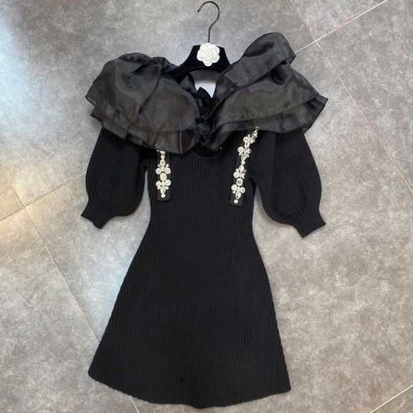 faop spring arrivals long puff sleeve ruffles collar buttons high waist black short knitted dress gb120 210709, Black;gray
faop spring arrivals long puff sleeve ruffles collar buttons high waist black short knitted dress gb120 210709, Black;gray