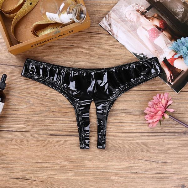 women's panties female lingerie wet look patent leather open crotch high cut mini briefs underwear culbwear party, Black;pink
women's panties female lingerie wet look patent leather open crotch high cut mini briefs underwear culbwear party, Black;pink